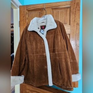 Suede coat NWT